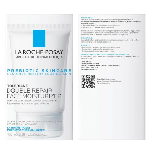 La Roche-Posay Toleriane Double Repair Face Moisturizer, Daily Moisturizer Face Cream with Ceramide & Niacinamide for All Skin Types, Immediate Comfort & Long Lasting Hydration, Fragrance Free - Image 10