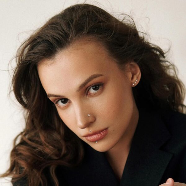 THUNARAZ Straight L Shaped Stainless Steel Nose Studs Rings Piercing Pin Body Jewelry 20G-22G 1.5mm 2mm 2.5mm - Image 7