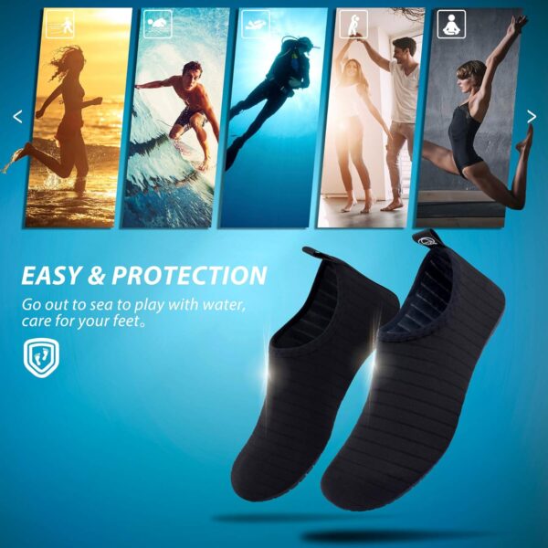 SIMARI Water Shoes Women Men Aqua Socks Beach Barefoot Quick Drying Aqua Aerobics Swim Pool Non Slip Outdoor Travel Essentials Surf River Lake Snorkeling Kayak Yoga Adult Youth - Image 8