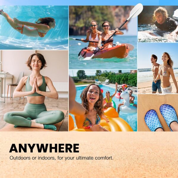 SIMARI Water Shoes Women Men Aqua Socks Beach Barefoot Quick Drying Aqua Aerobics Swim Pool Non Slip Outdoor Travel Essentials Surf River Lake Snorkeling Kayak Yoga Adult Youth - Image 7