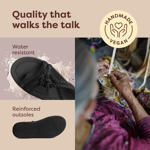 Plaka Explore Walking and Hiking Sandals for Women | Comfortable Summer Sandal with Arch Support | Waterproof Comfy Sandals for Travel, Beach or Poolside - Image 6