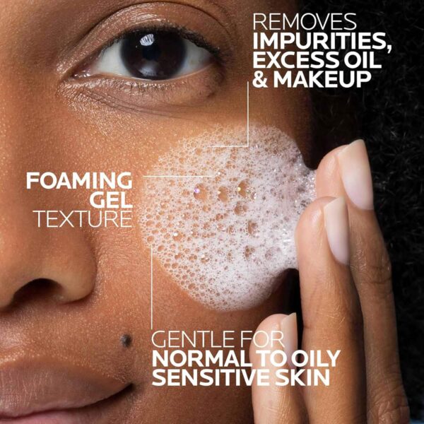 La Roche-Posay Toleriane Purifying Foaming Facial Cleanser, Oil Free Face Wash for Women & Men with Niacinamide + Ceramides, Pore Cleanser Safe For Sensitive Skin, Won’t Dry Out Skin, Soap Free - Image 4