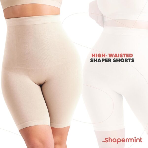 SHAPERMINT Shapewear for Women - High-Waisted Shapewear Tummy Control Shorts, Faja Body Shaper, Underwear for Women - Image 8