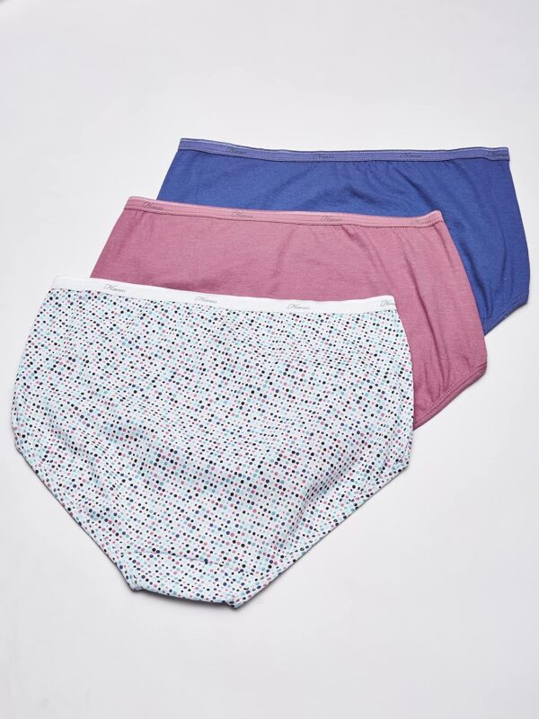 Hanes Women's Cotton Brief Value Pack, 10-Pack, Assorted Brief Underwear (Colors May Vary) - Image 5