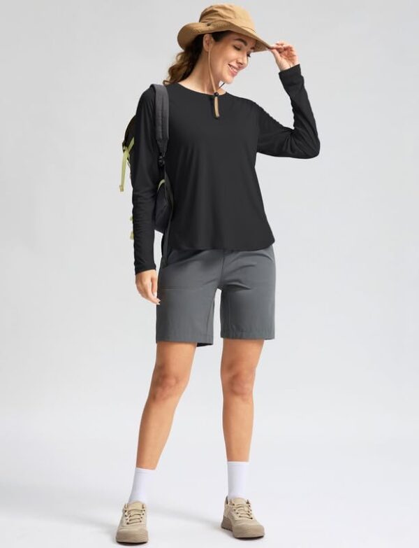 Women's Sun Shirts UPF 50+ Long Sleeve UV Protection Shirt Lightweight Quick Dry Workout Hiking Tops for Women - Image 6