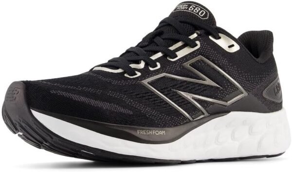 New Balance Women's Fresh Foam 680 V8 Running Shoe, Angora/Arid Stone/Angora, 5 - Image 2