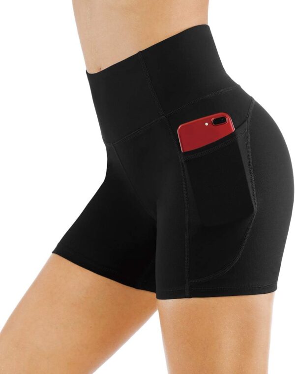 THE GYM PEOPLE Women's High Waist Workout Shorts Breathable Dolphin Split Elastic Lounge Yoga Shorts - Image 5