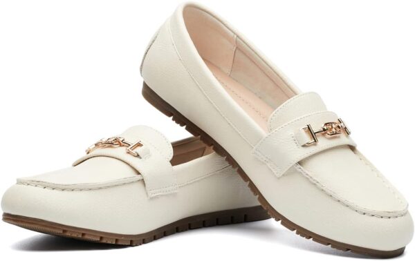 DeYashopin Women's Loafer Shoes Leisure Slip On Work Shoes Comfort Walking Flats - Image 3