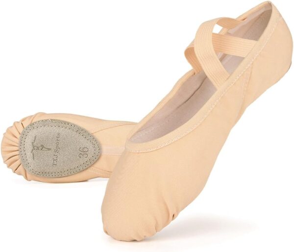 TXJ Sports Ballet Shoes for Women Girls, Women's Ballet Slipper Canvas Dance Shoes Split Sole Yoga Dance Flats - Image 4