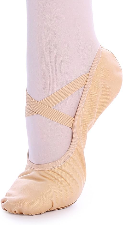 TXJ Sports Ballet Shoes for Women Girls, Women's Ballet Slipper Canvas Dance Shoes Split Sole Yoga Dance Flats - Image 3