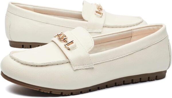DeYashopin Women's Loafer Shoes Leisure Slip On Work Shoes Comfort Walking Flats - Image 4
