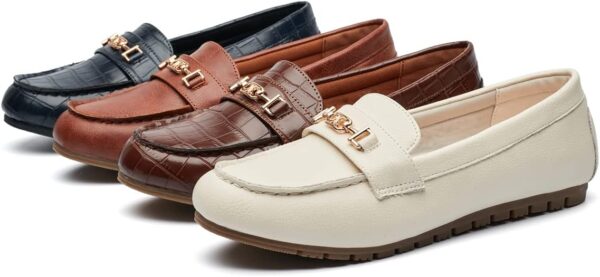 DeYashopin Women's Loafer Shoes Leisure Slip On Work Shoes Comfort Walking Flats - Image 9