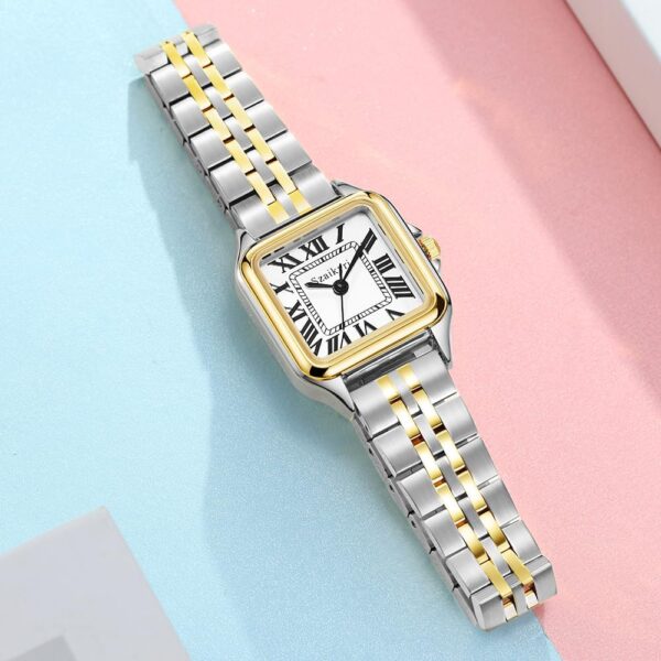 Classic Square Watches for Women with Roman Numerals Ladies Casual Dress Watch - Image 9