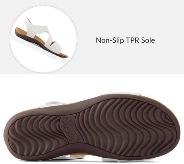 mysoft Women's Arch Support Sandals Orthotic Comfortable Walking Sandals Lightweight Adjustable Summer Outdoor Shoes - Image 5