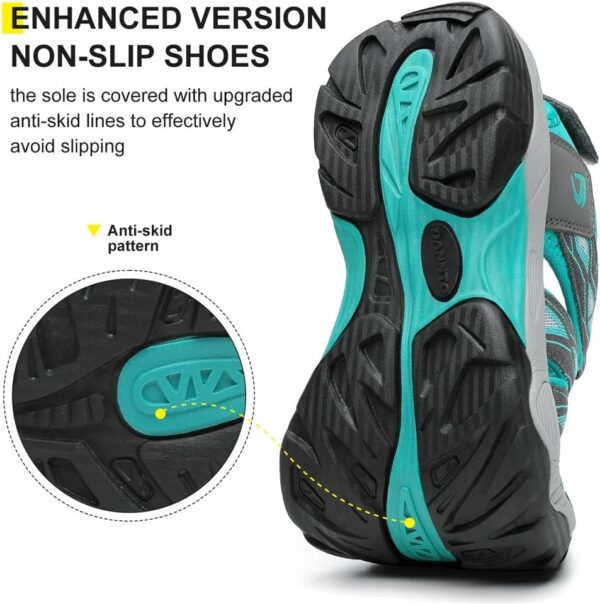 Dannto Women's Sport Hiking Sandals Closed Toe Outdoor Athletic Walking Sandal Lightweight Summer Water Shoes - Image 5