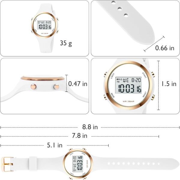 XCZAP Outdoor Sport Watches Alarm Clock 5Bar Waterproof LED Digital Watch - Image 6