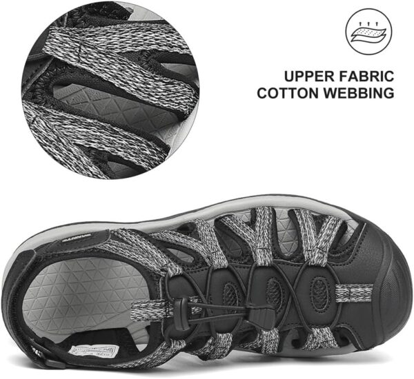 Dannto Women's Closed Toe Hiking Sandals Walking Water Sandal Comfort Athletic Sport Outdoor Sandals - Image 4