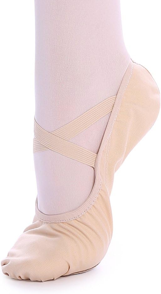 TXJ Sports Ballet Shoes for Women Girls, Women's Ballet Slipper Canvas Dance Shoes Split Sole Yoga Dance Flats - Image 2
