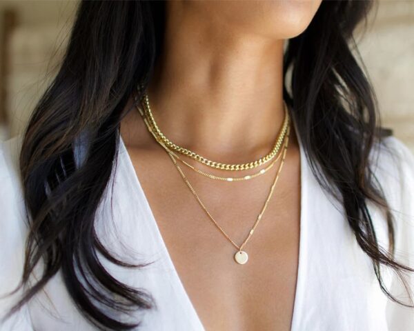 14K Gold Plated Layering Necklaces For Women Gold Necklace Set, Cuban Link, Snake Chain, Paperclip Layered Chains, Twisted Rope and Twisted Chain, Trendy Layering Necklace - Image 7