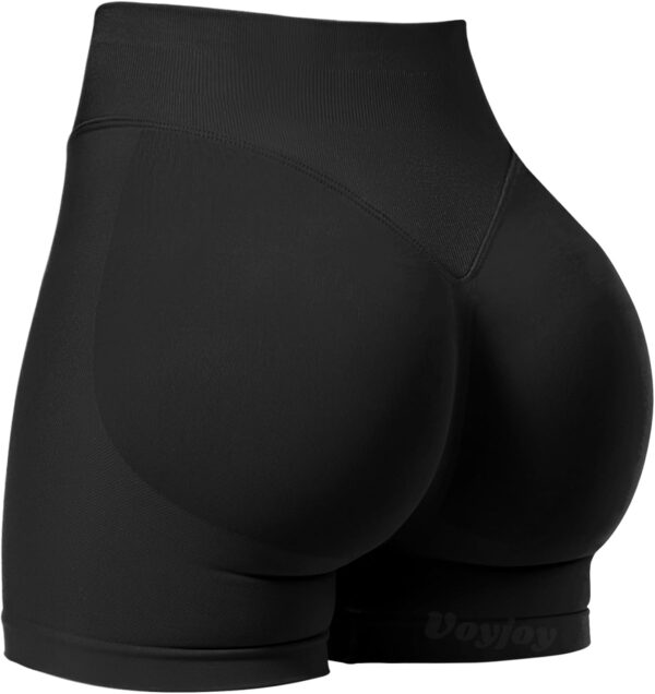 VOYJOY Women Workout Impact Shorts 2.5"/ 3.6"/ 4.5"/ 6" Scrunch Butt Lifting Gym Seamless Booty Biker Shorts - Image 2