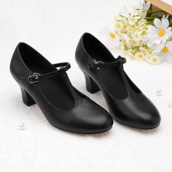 Stelle 2.5" Character Shoes for Women T-Strap Dance Heels for Ballroom Salsa Tango Wedding Flamenco Latin - Image 8