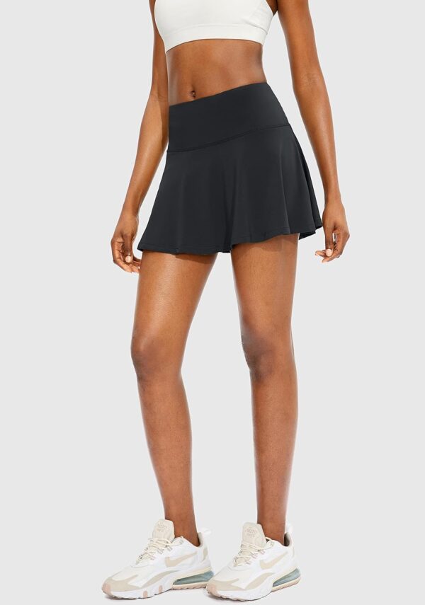 SANTINY Pleated Tennis Skirt for Women with 4 Pockets Women's High Waisted Athletic Golf Skorts Skirts for Running Casual - Image 6