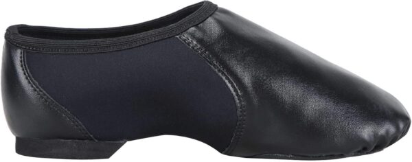 Linodes Unisex PU Leather Upper Slip-on Jazz Shoe with Circle Elastic for Women and Men's Dance Shoes - Image 5