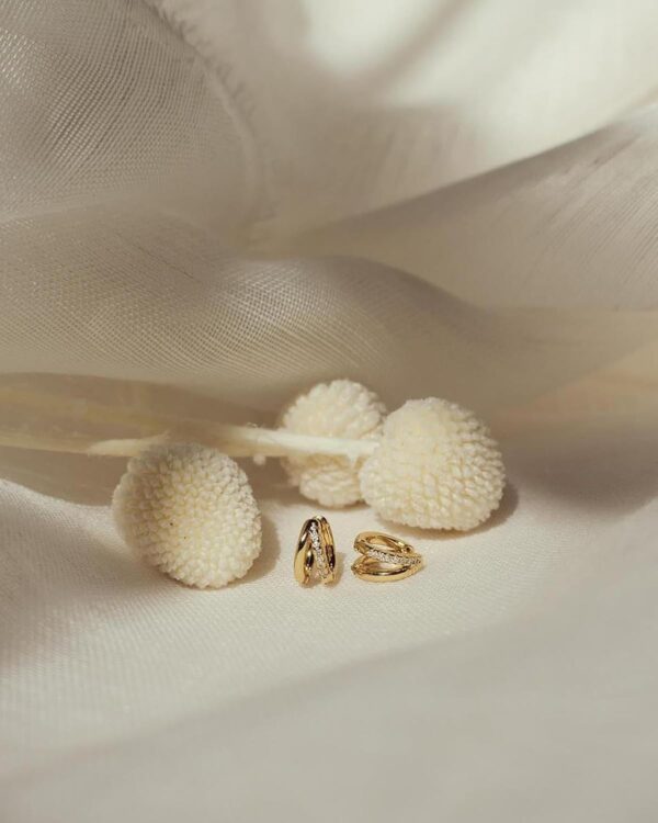 Gold Hoop Earrings for Women,14K Gold Huggie Hoop Earrings for Gift - Image 6