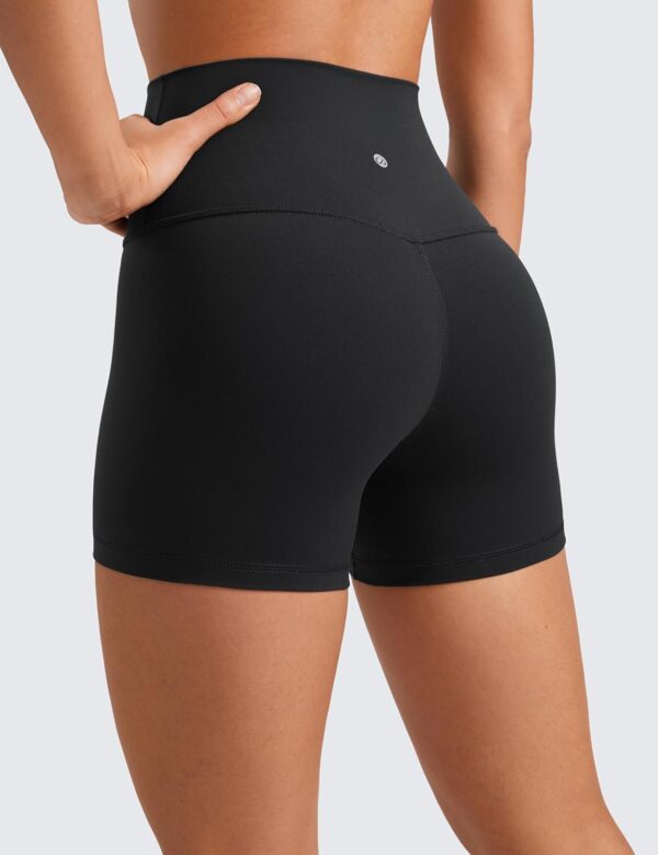 CRZ YOGA Womens Butterluxe Biker Shorts 4'' - High Waisted Booty Workout Volleyball Yoga Spandex - Image 3