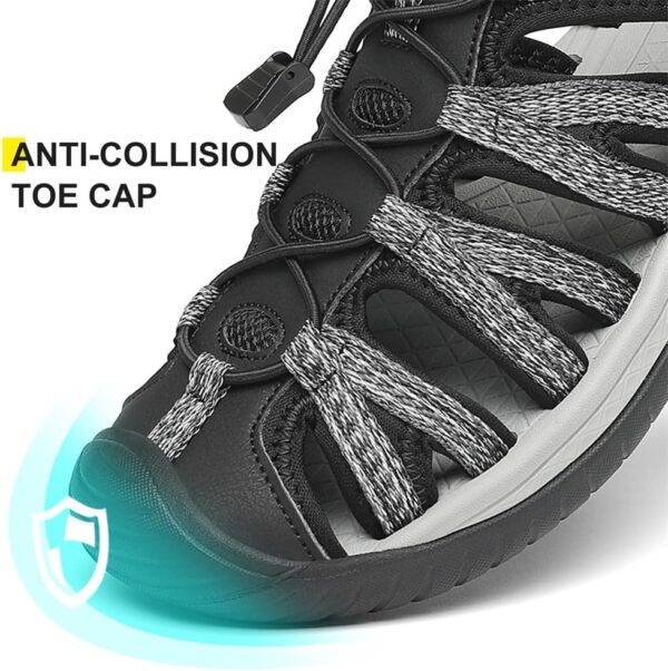 Dannto Women's Closed Toe Hiking Sandals Walking Water Sandal Comfort Athletic Sport Outdoor Sandals - Image 7