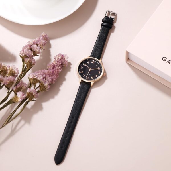 Women's Dainty Analog Leather Dress Watch for Small Wrists, Ladies Waterproof Watches for Women, Reloj para Mujer - Image 4