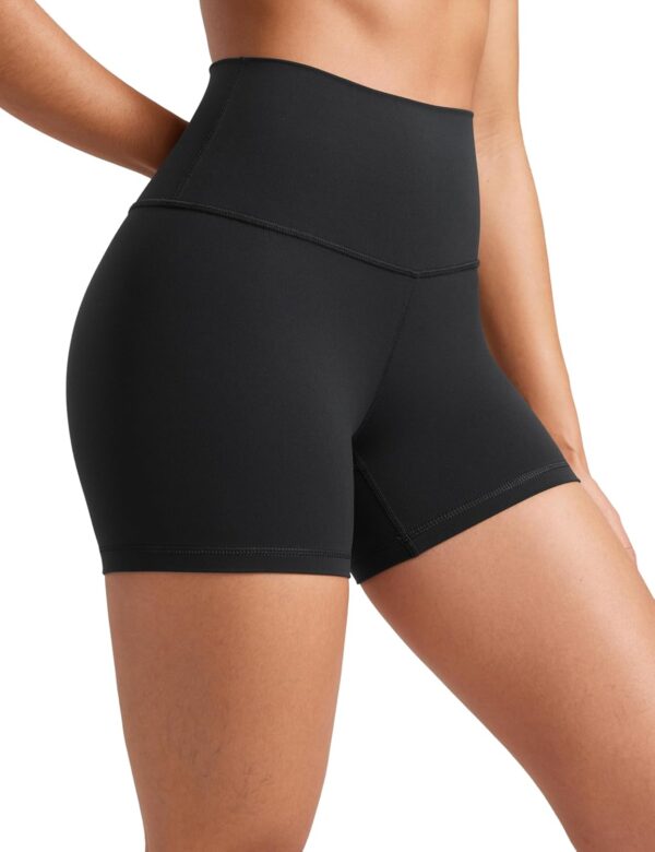 CRZ YOGA Womens Butterluxe Biker Shorts 4'' - High Waisted Booty Workout Volleyball Yoga Spandex - Image 2