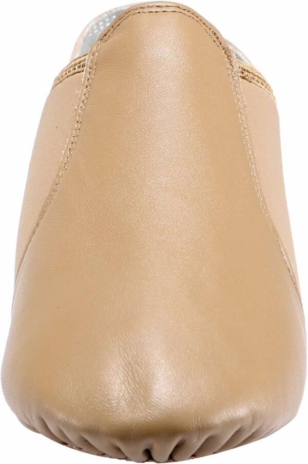 Dynadans Women's Leather Upper Slip-on Jazz Shoe - Image 3