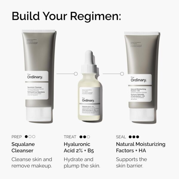 The Ordinary Hyaluronic Acid 2% + B5 (with Ceramides), Multi-Depth Hydration Serum for Plumper, Smoother Skin, 1 Fl Oz - Image 7