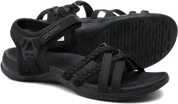 UBFEN Womens Hiking Sandals Sport Sandals Straps with Adjustable Hooks Arch Support Beach Vacation Casual Camping - Image 2