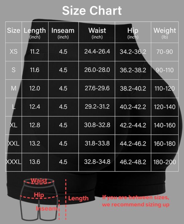 VOYJOY Women Workout Impact Shorts 2.5"/ 3.6"/ 4.5"/ 6" Scrunch Butt Lifting Gym Seamless Booty Biker Shorts - Image 6