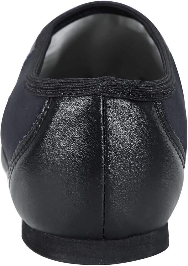 Linodes Unisex PU Leather Upper Slip-on Jazz Shoe with Circle Elastic for Women and Men's Dance Shoes - Image 4