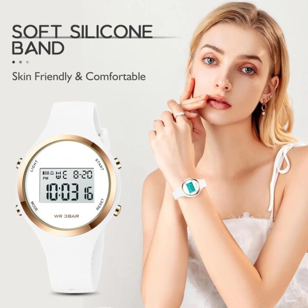 XCZAP Outdoor Sport Watches Alarm Clock 5Bar Waterproof LED Digital Watch - Image 4
