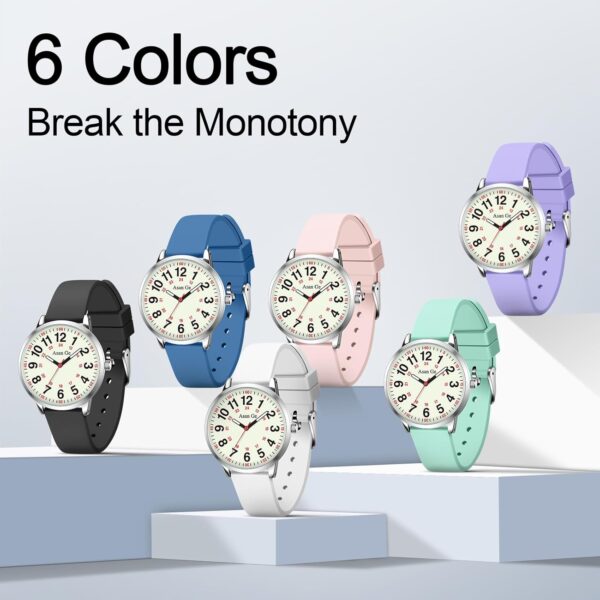 Asan Ge Nurse Watch for Nurse Medical Professionals Students Doctors Women Men Waterproof Watch 24 Hour Military Time Luminouse Easy to Read Dial with Second Hand - Image 10