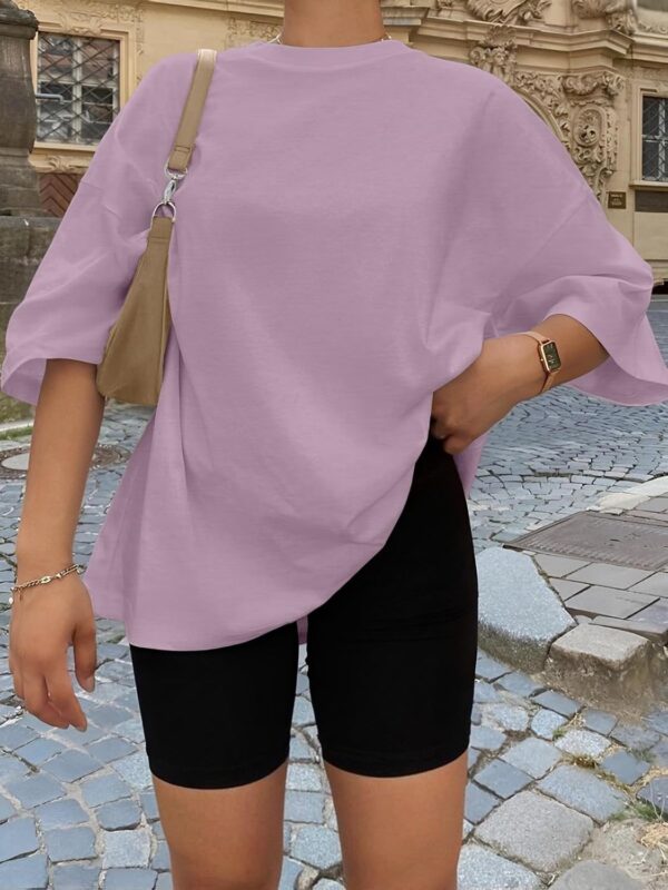 Trendy Queen Womens Oversized Summer T Shirts Fashion Workout Plus Size Tops Short Sleeve Beach Vacation Gym Clothes 2025 - Image 6