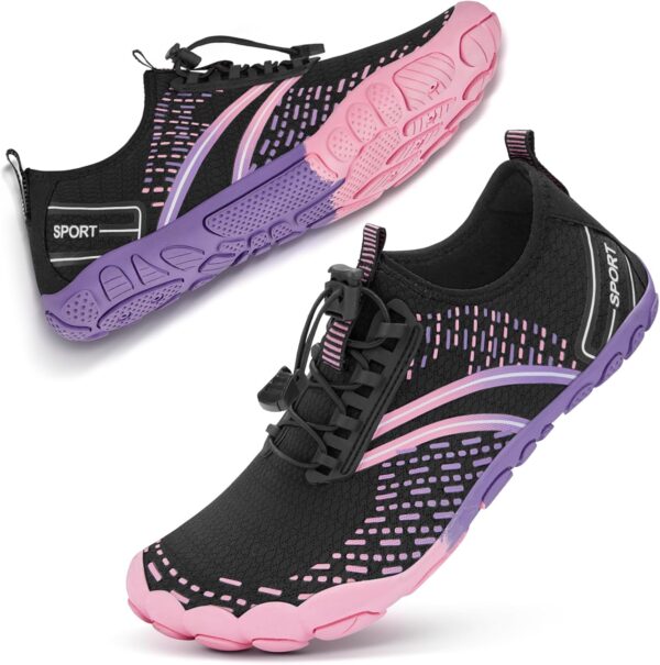 ATHMILE Hiking Barefoot Water Shoes for Women Men Beach Swim Aqua Pool River Quick Dry Athletic Wide Toe Outdoor Sport Kayaking Boating Rock Climbing Yoga Lake - Image 2
