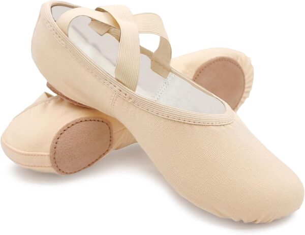 SD16 Bliss, Stretch Canvas Split Sole Ballet Shoes for Adults, Women, High Performance - Image 2