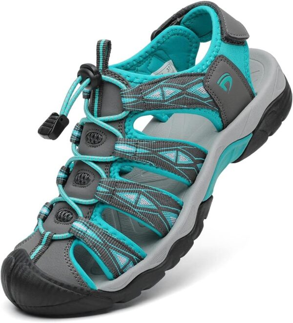 Dannto Women's Sport Hiking Sandals Closed Toe Outdoor Athletic Walking Sandal Lightweight Summer Water Shoes - Image 2
