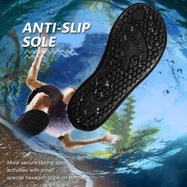 VIFUUR Water Sports Shoes Barefoot Quick-Dry Aqua Yoga Socks Slip-on for Men Women - Image 5