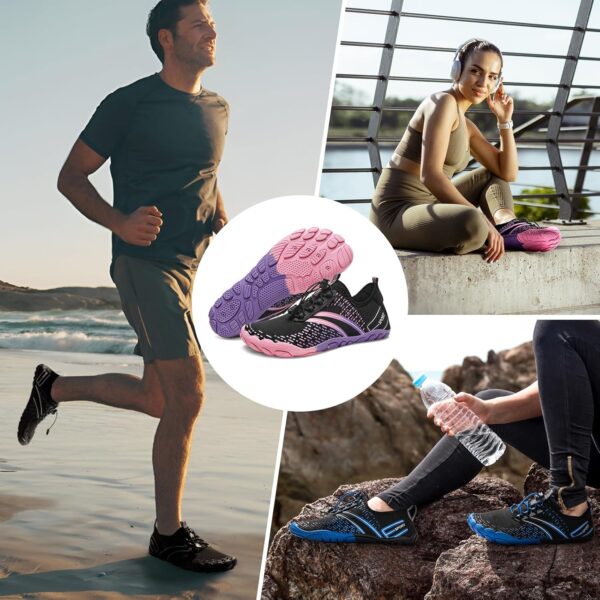 ATHMILE Hiking Barefoot Water Shoes for Women Men Beach Swim Aqua Pool River Quick Dry Athletic Wide Toe Outdoor Sport Kayaking Boating Rock Climbing Yoga Lake - Image 7