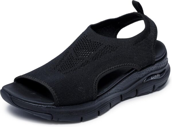 Skechers Women's Arch Fit-City Catch Knit Slip-On Sandals - Image 2