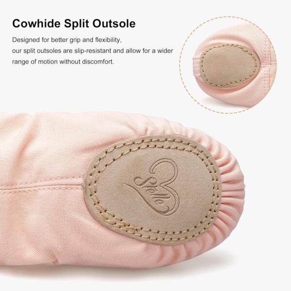 Stelle Ballet Shoes for Women Girls Canvas Ballet Slipper Dance Shoes Yoga Shoes - Image 5