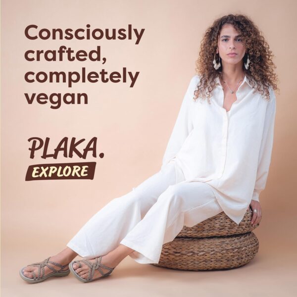 Plaka Explore Walking and Hiking Sandals for Women | Comfortable Summer Sandal with Arch Support | Waterproof Comfy Sandals for Travel, Beach or Poolside - Image 7