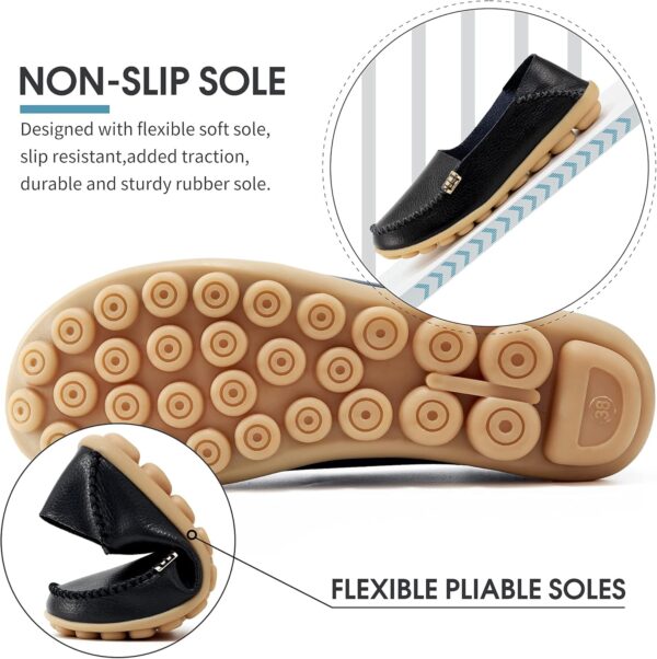 DUOYANGJIASHA Women's Comfortable Loafers Casual Round Toe Moccasins Wild Driving Flats Soft Walking Shoes Women Slip On - Image 5
