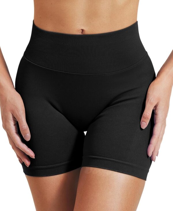 VOYJOY Women Workout Impact Shorts 2.5"/ 3.6"/ 4.5"/ 6" Scrunch Butt Lifting Gym Seamless Booty Biker Shorts - Image 4